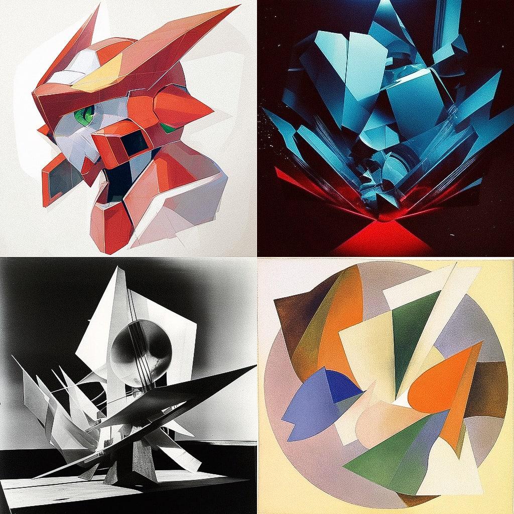 Raymond Duchamp-Villon style, Midjourney Niji 4, render 1 of 4