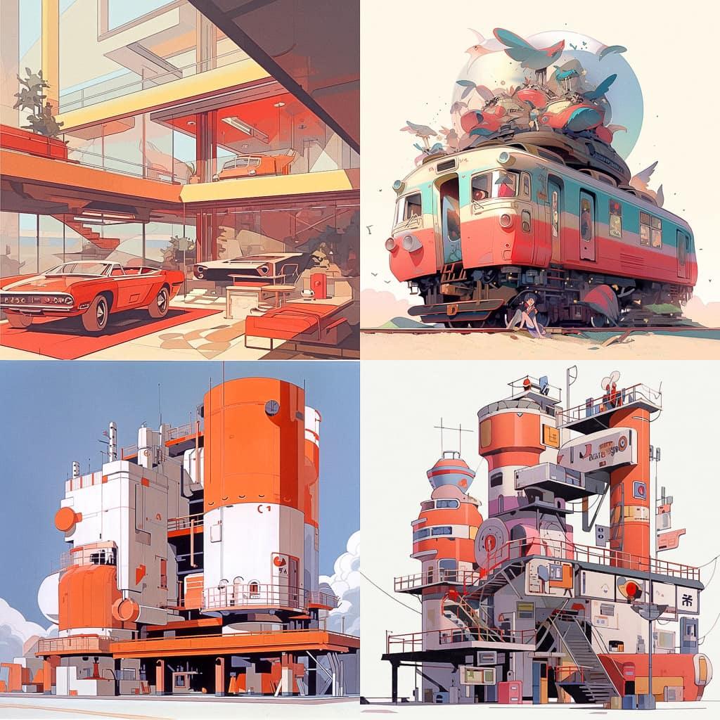 Raymond Loewy style, Midjourney Niji 5, render 1 of 4