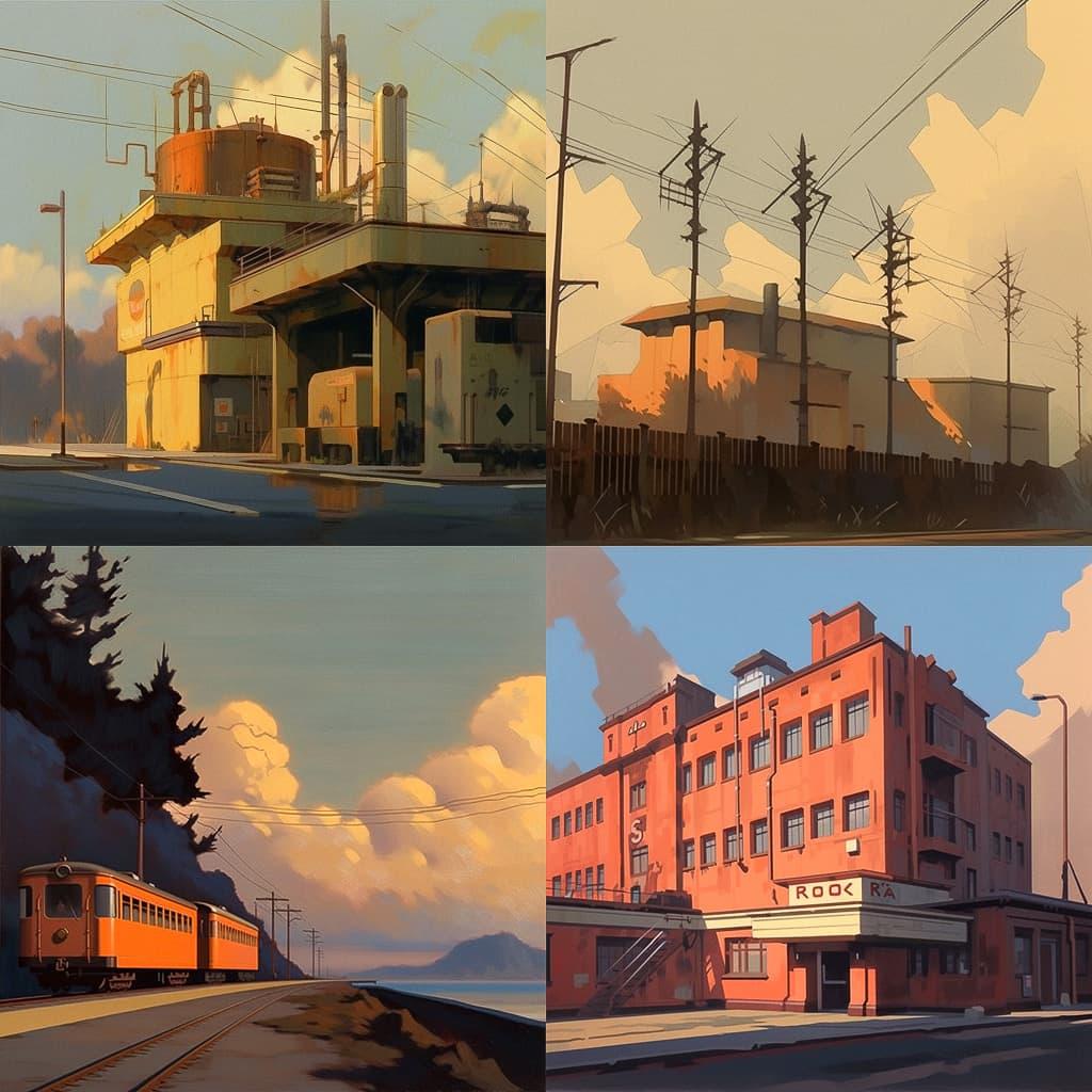 Rick Amor style, Midjourney Niji 5, render 1 of 4