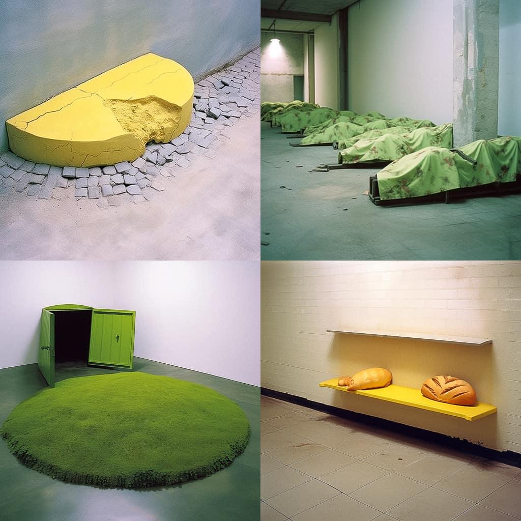 Robert Gober style, Midjourney Niji 5, render 1 of 4