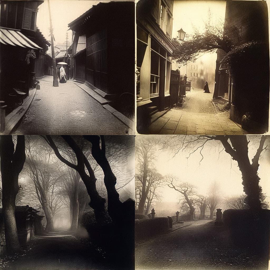 Roger Fenton style, Midjourney Niji 5, render 1 of 4
