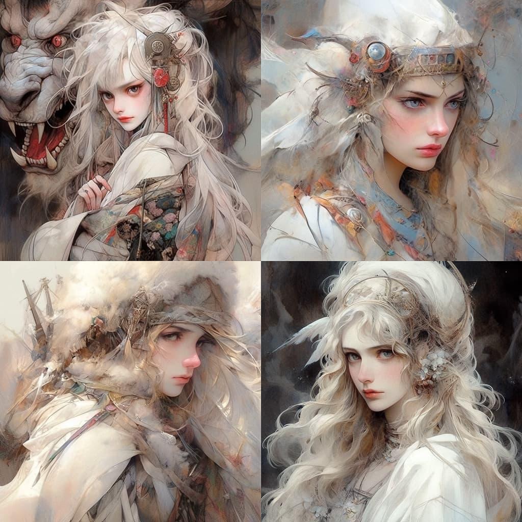 Romulo Royo style, Midjourney Niji 5, render 1 of 4