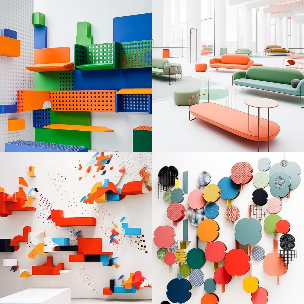 Ronan and Erwan Bouroullec style, Midjourney Niji 5, render 1 of 4