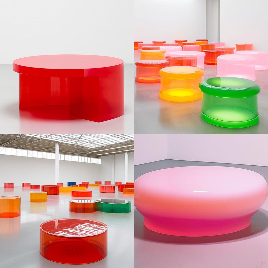 Roni Horn style, Midjourney Niji 5, render 1 of 4