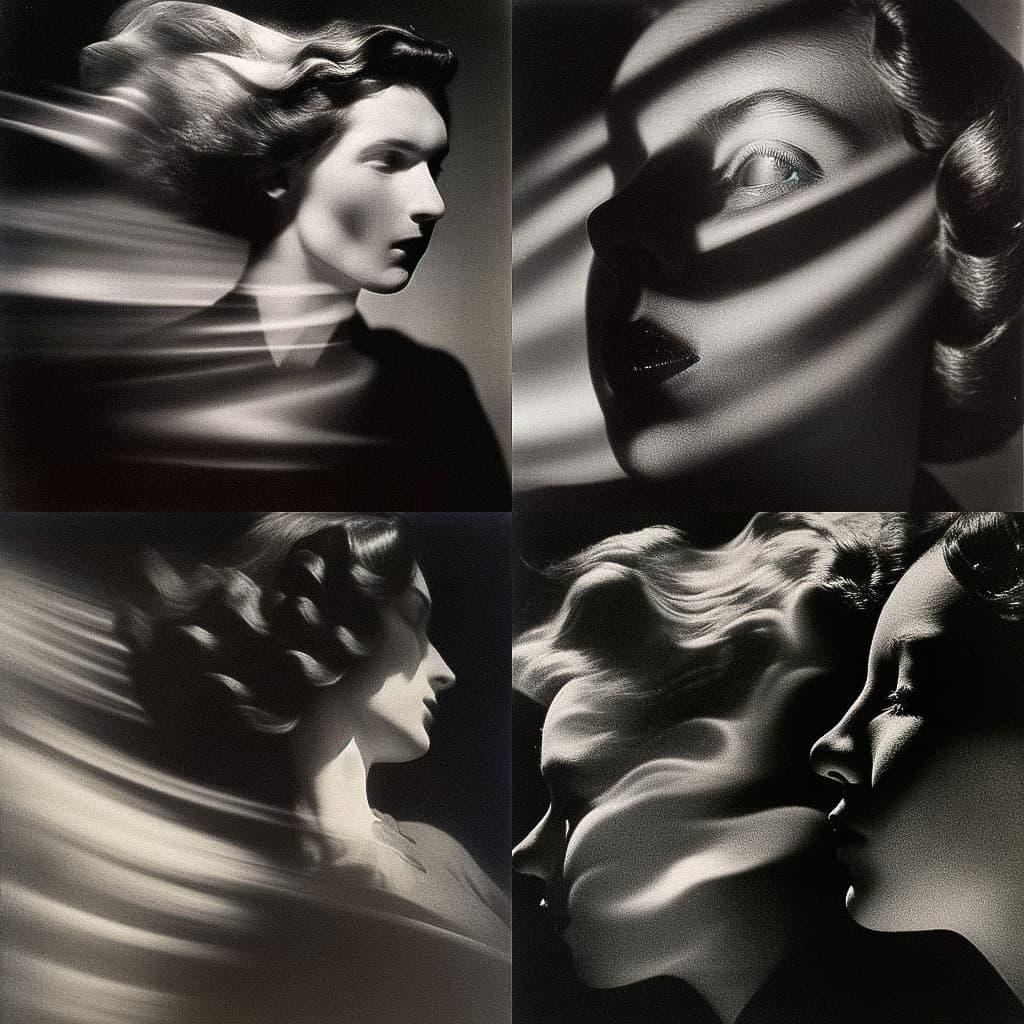 Ruth Bernhard style, Midjourney Niji 5, render 1 of 4