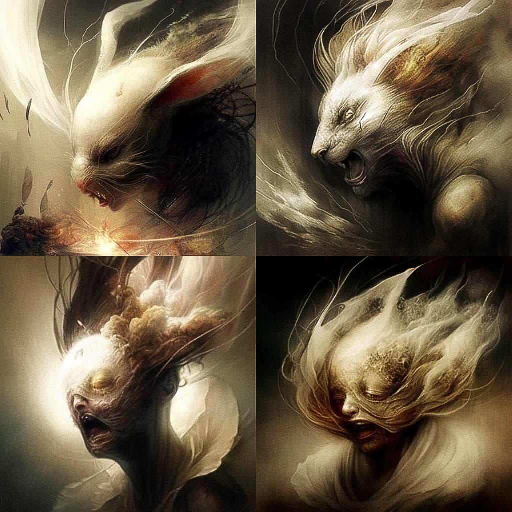 Ryohei Hase style, Midjourney Niji 4, render 1 of 4