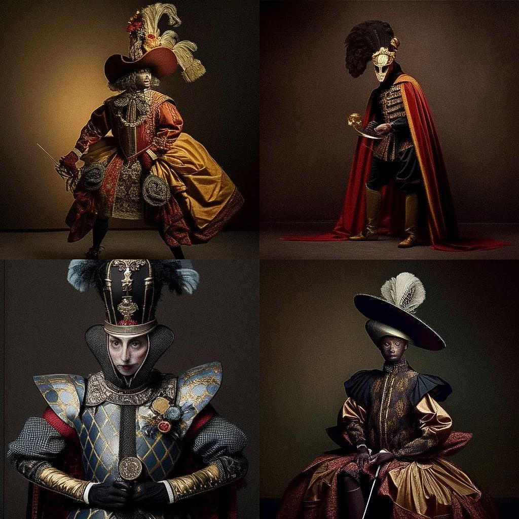 Sacha Goldberger style, Midjourney Niji 4, render 1 of 4