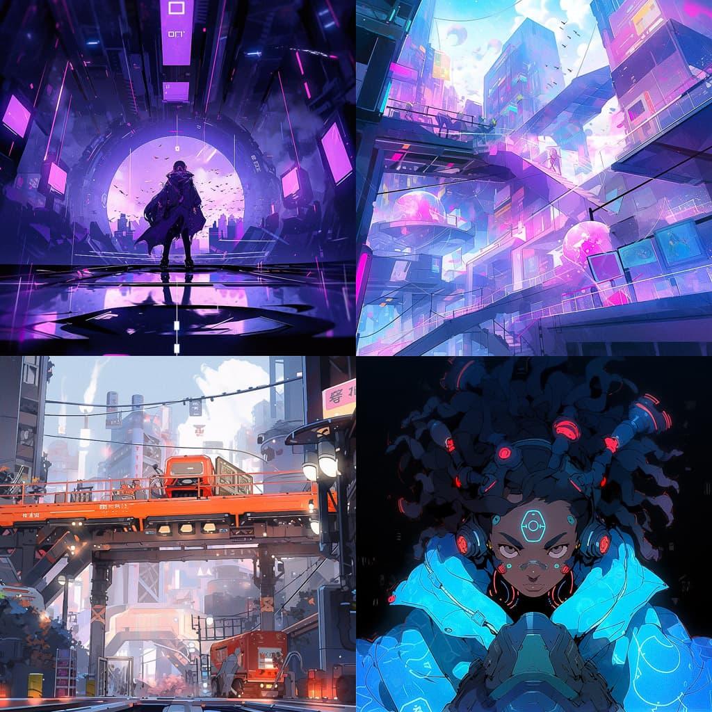 Sci-fi movie style, Midjourney Niji 5, render 1 of 4