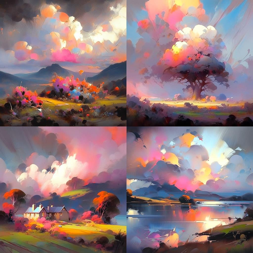 Scott Naismith style, Midjourney Niji 5, render 1 of 4