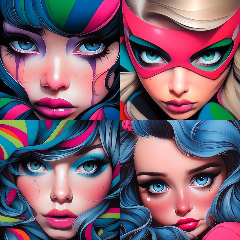 Scott Rohlfs style, Midjourney Niji 5, render 1 of 4