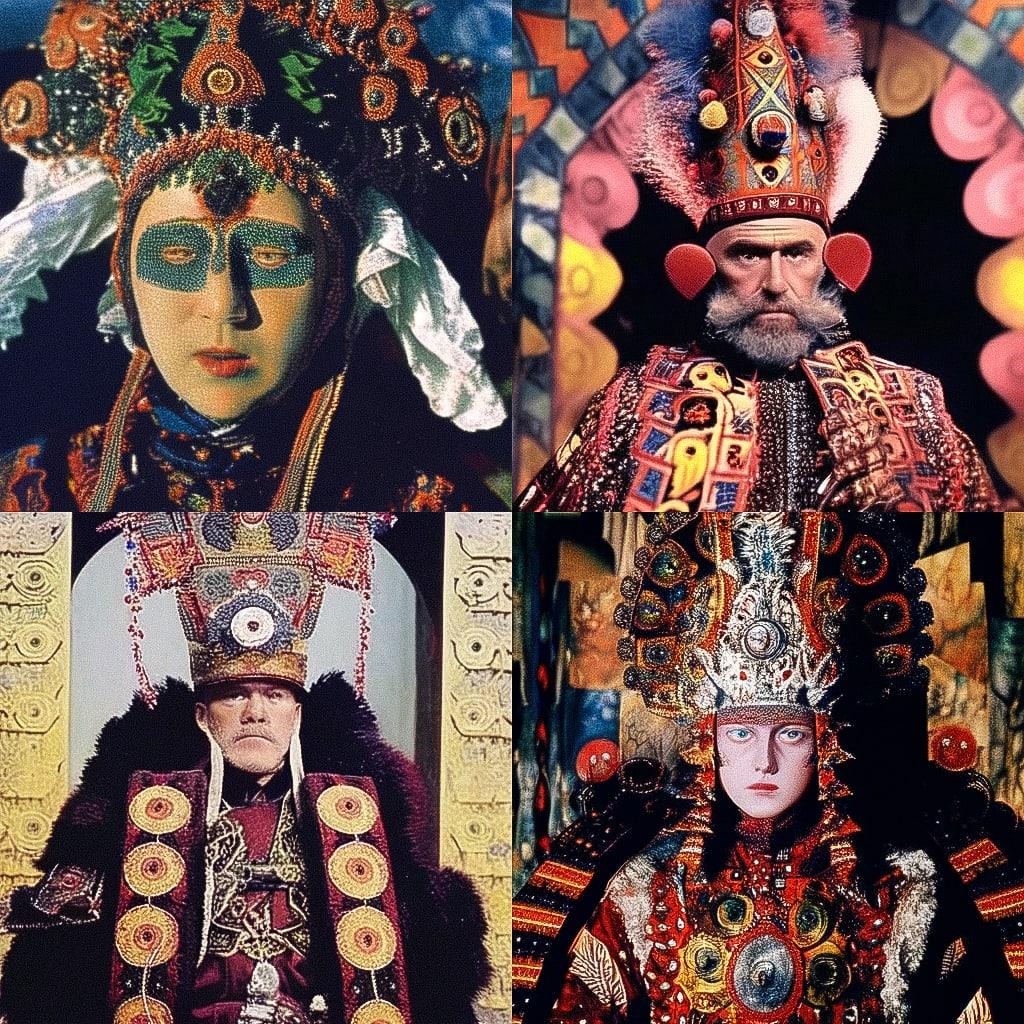 Sergei Parajanov style, Midjourney Niji 4, render 1 of 4