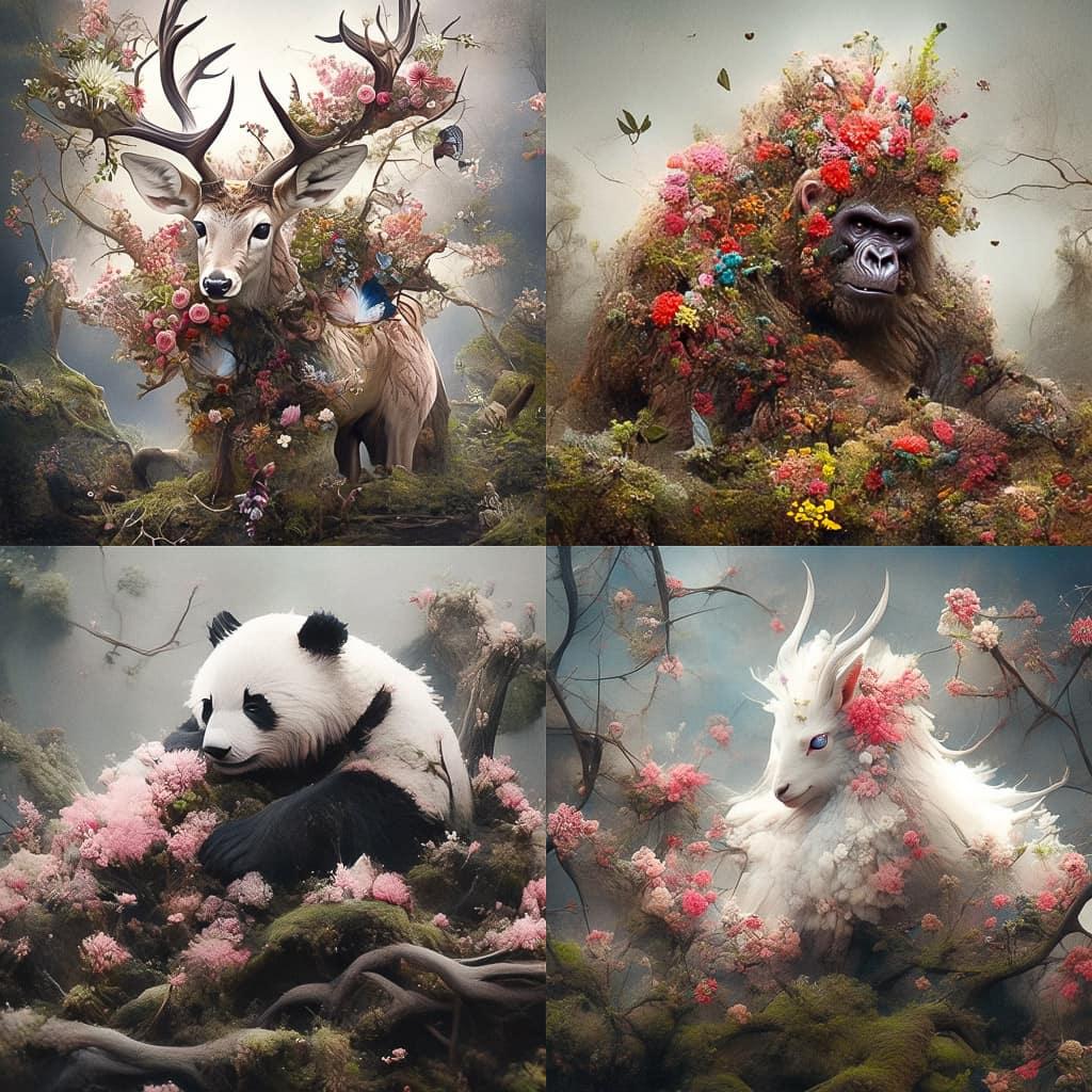 Simen Johan style, Midjourney Niji 5, render 1 of 4