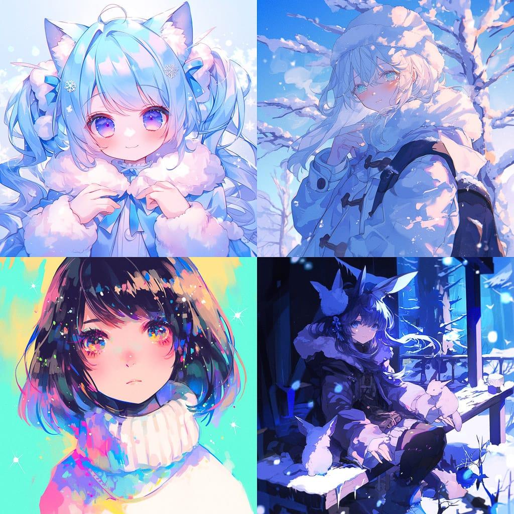 Snowy style, Midjourney Niji 6, render 1 of 4