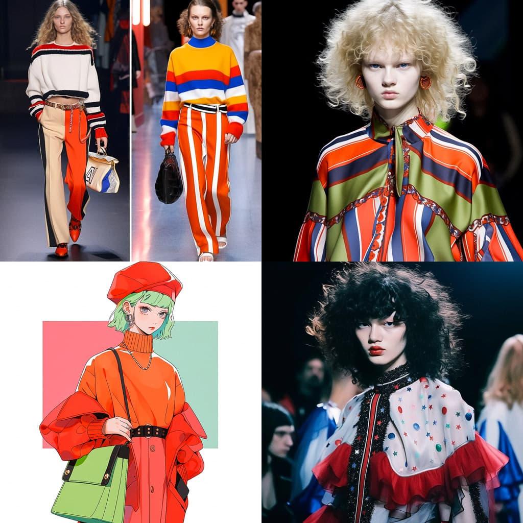 Sonia Rykiel style, Midjourney Niji 5, render 1 of 4