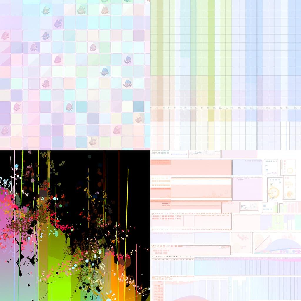 Spreadsheet style, Midjourney Niji 5, render 1 of 4