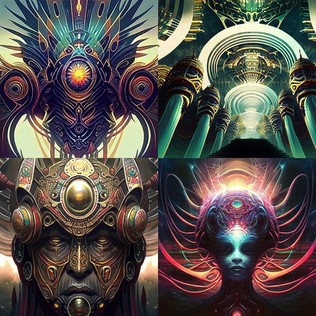 Stanislaw Szukalski style, Midjourney Niji 4, render 1 of 4