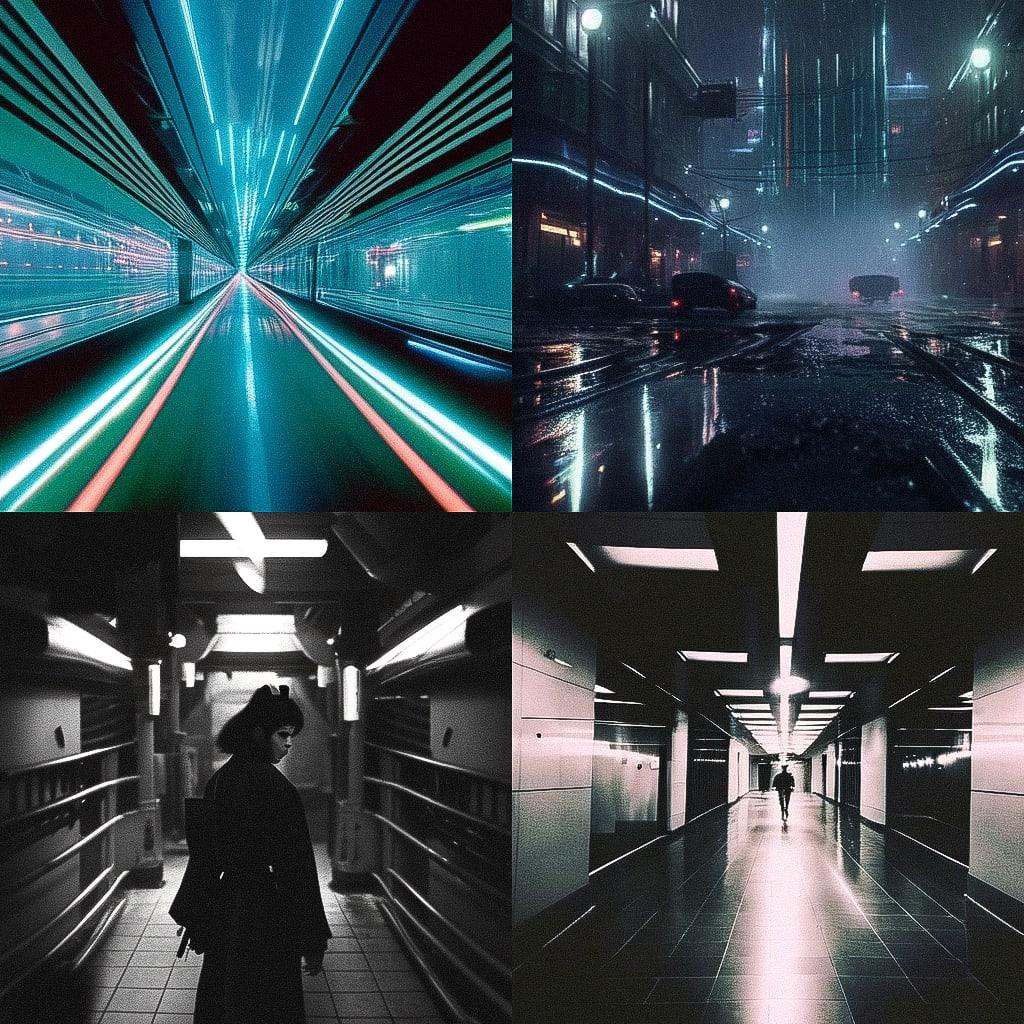 Stanley Kubrick style, Midjourney Niji 4, render 1 of 4