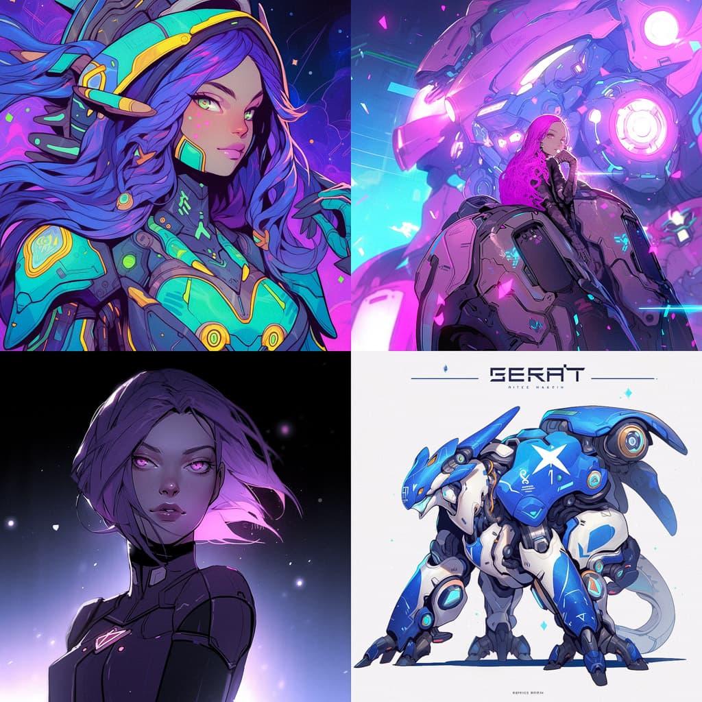 StarCraft style, Midjourney Niji 5, render 1 of 4