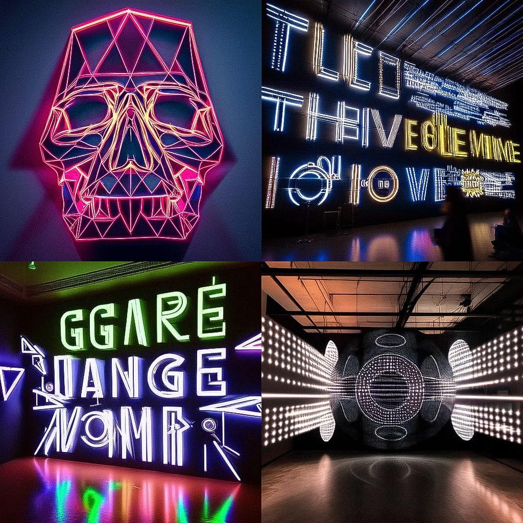 Stefan Sagmeister style, Midjourney Niji 4, render 1 of 4