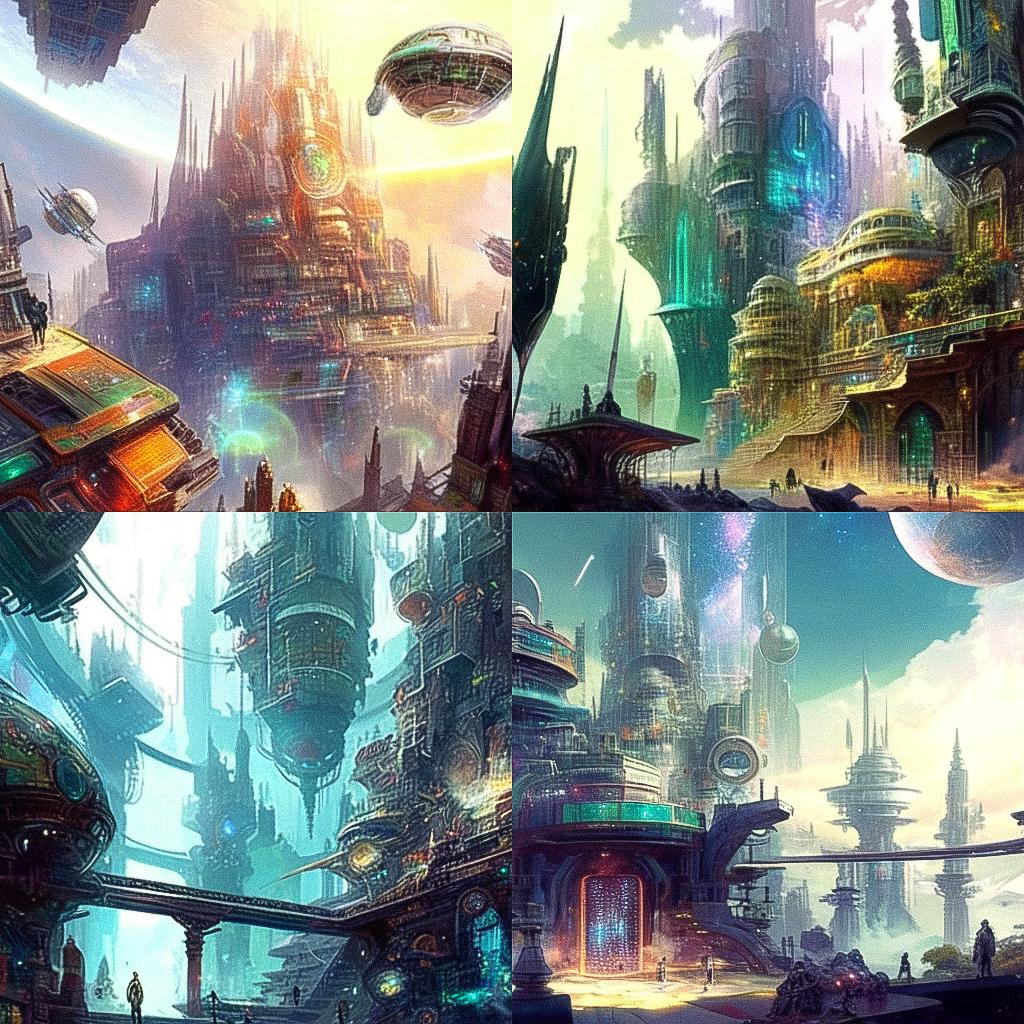 Stephan Martiniere style, Midjourney Niji 4, render 1 of 4