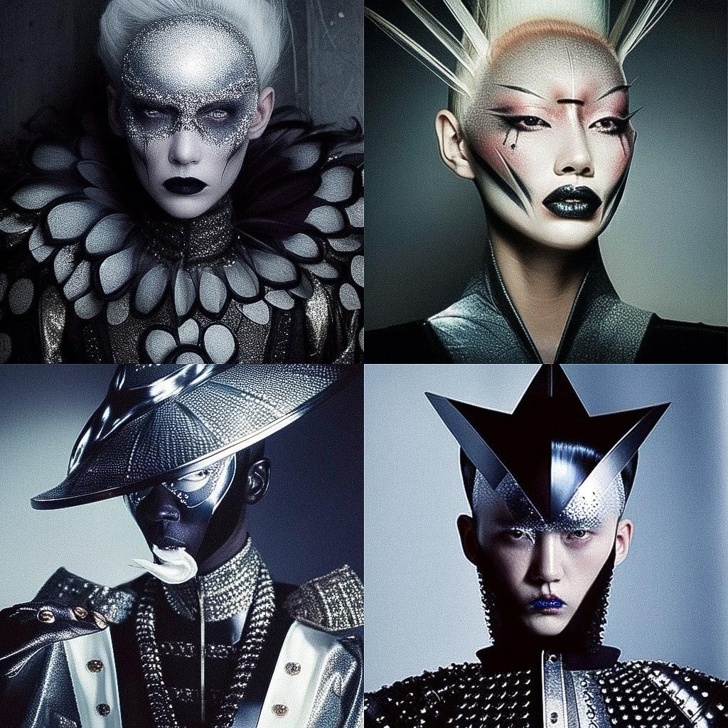 Steven Klein style, Midjourney Niji 4, render 1 of 4