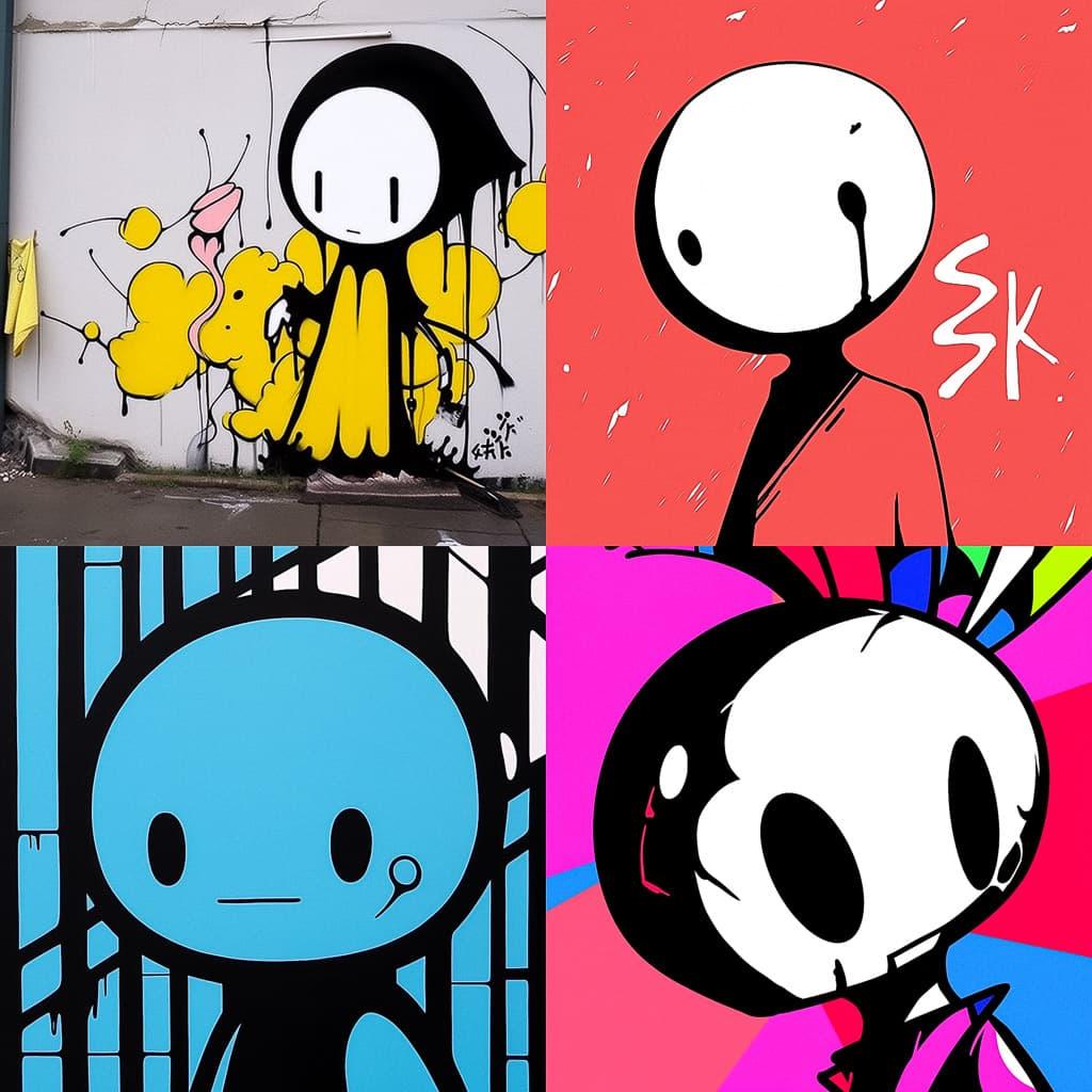 Stik style, Midjourney Niji 5, render 1 of 4