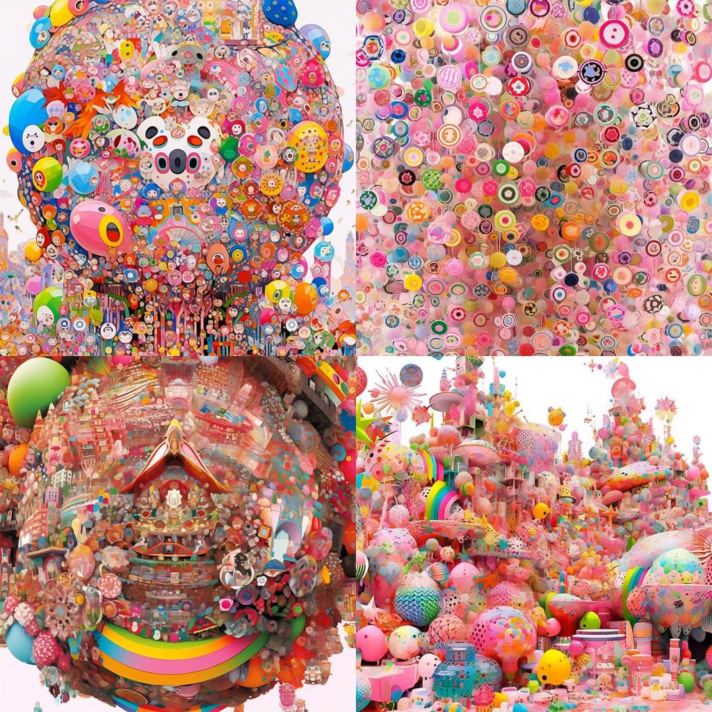 Stuart Haygarth style, Midjourney Niji 5, render 1 of 4