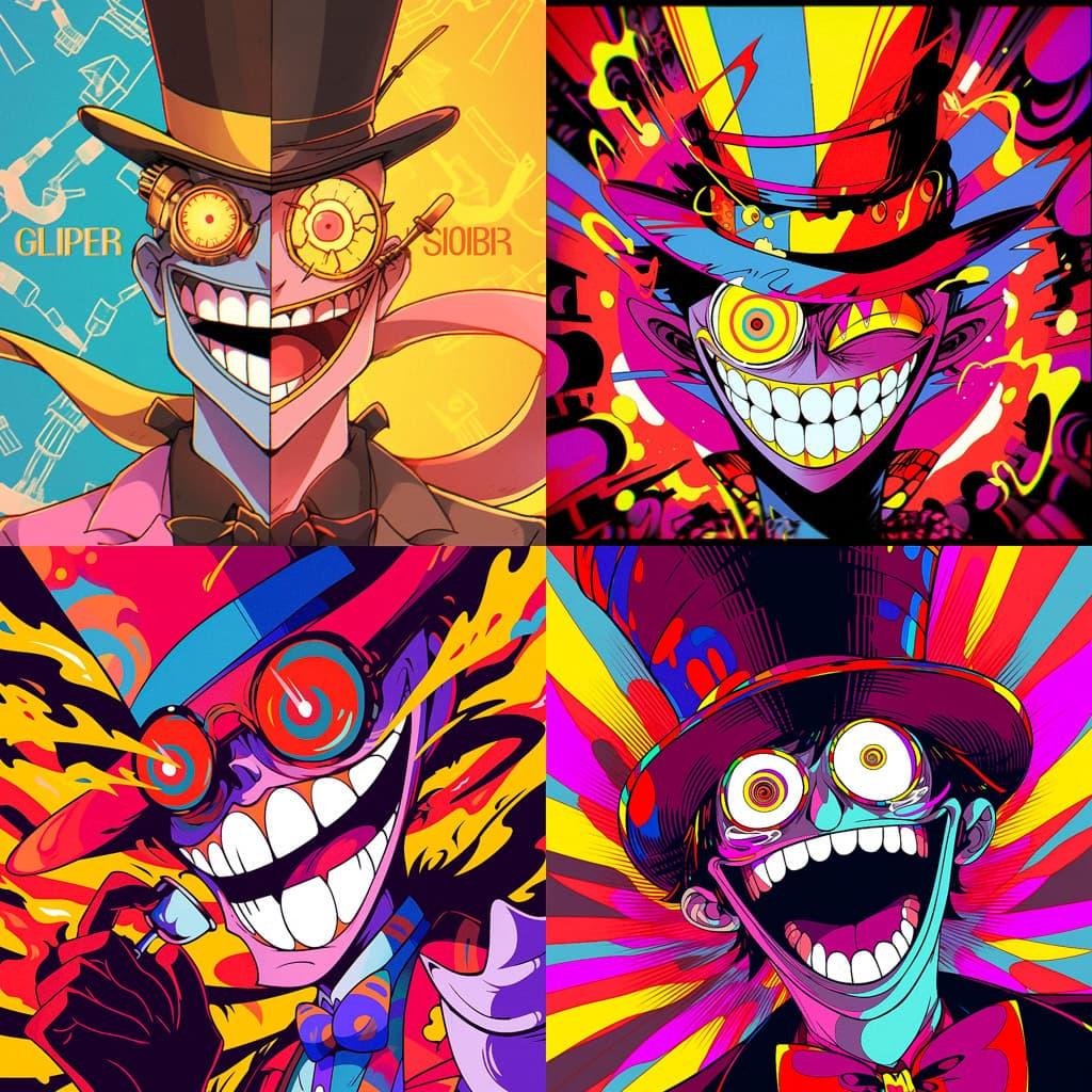 Superjail! style, Midjourney Niji 5, render 1 of 4