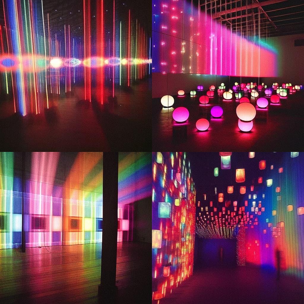 Susan Hiller style, Midjourney Niji 5, render 1 of 4