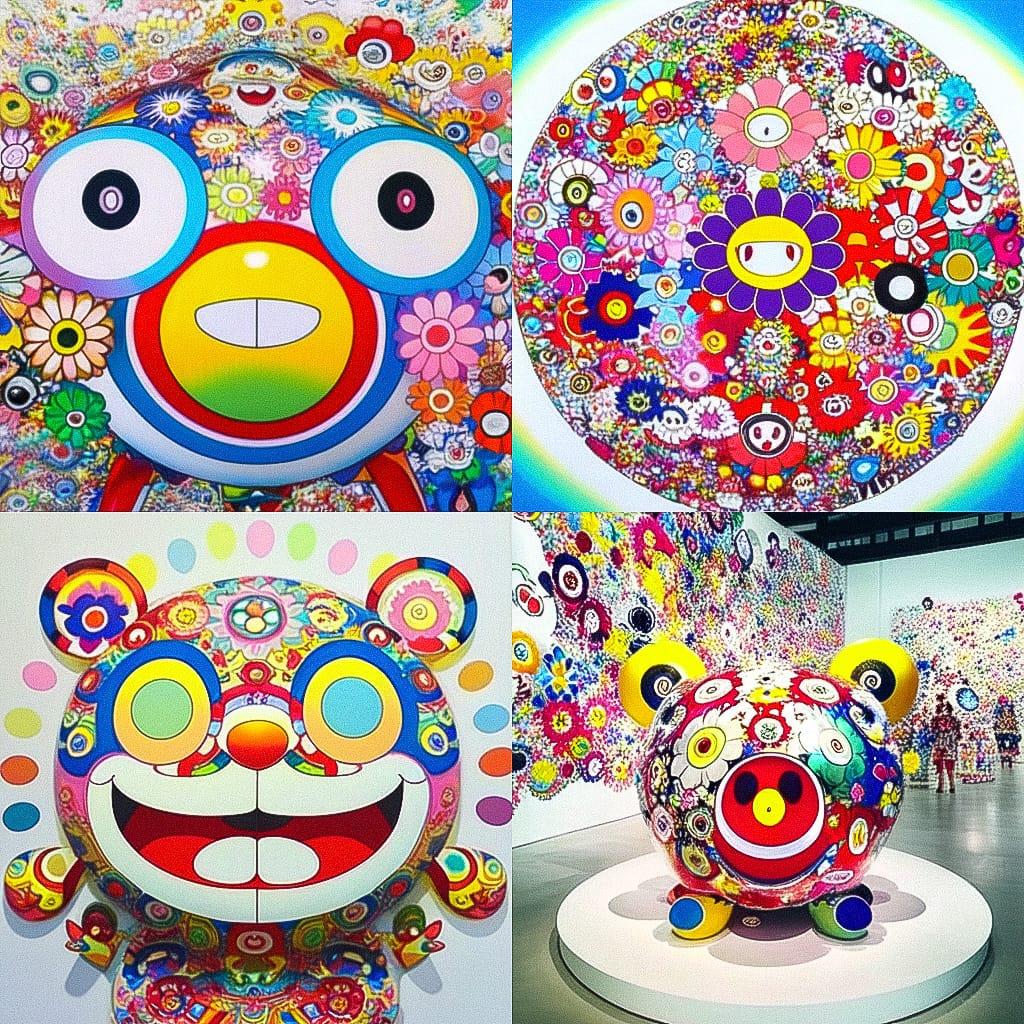 Takashi Murakami style, Midjourney Niji 4, render 1 of 4