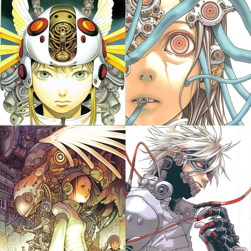 Takeshi Obata style, Midjourney Niji 4, render 1 of 4