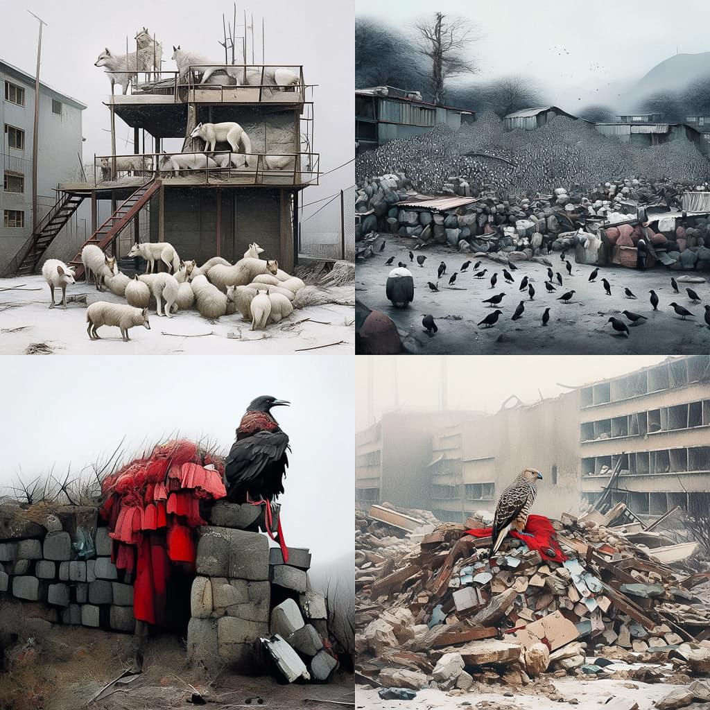Tamas Dezso style, Midjourney Niji 5, render 1 of 4