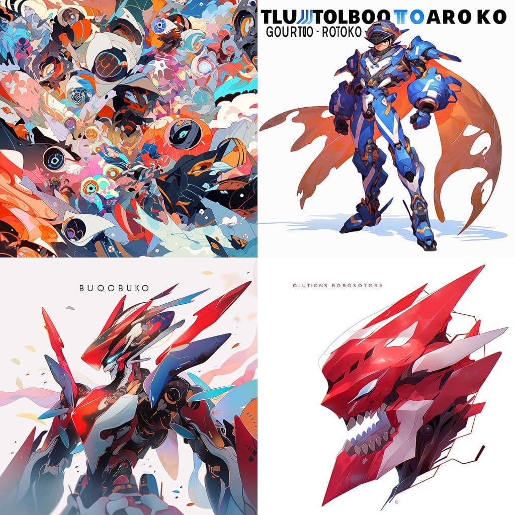 Tatsunoko Production studio style, Midjourney Niji 5, render 1 of 4