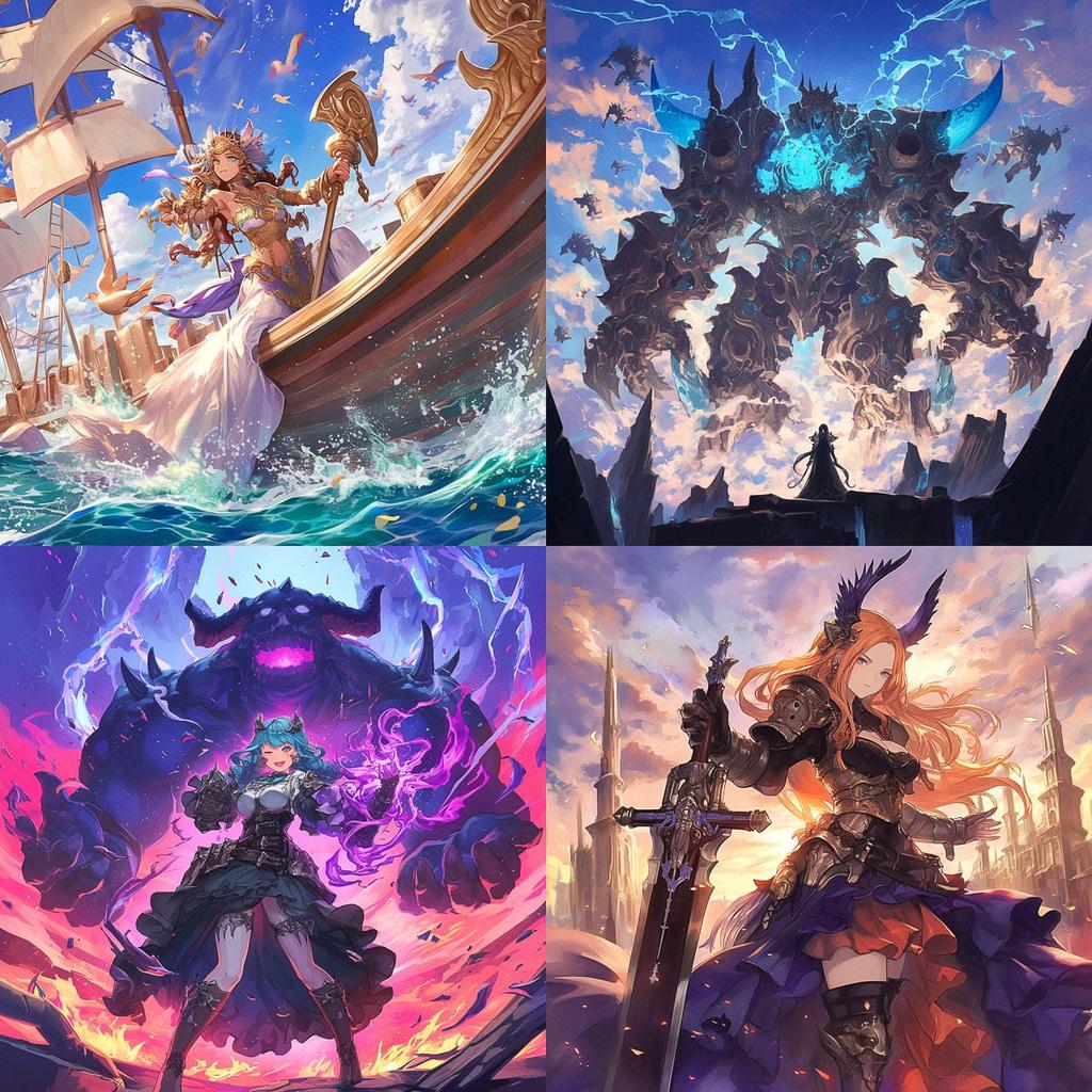 TCG artwork style, Midjourney Niji 6, render 1 of 4