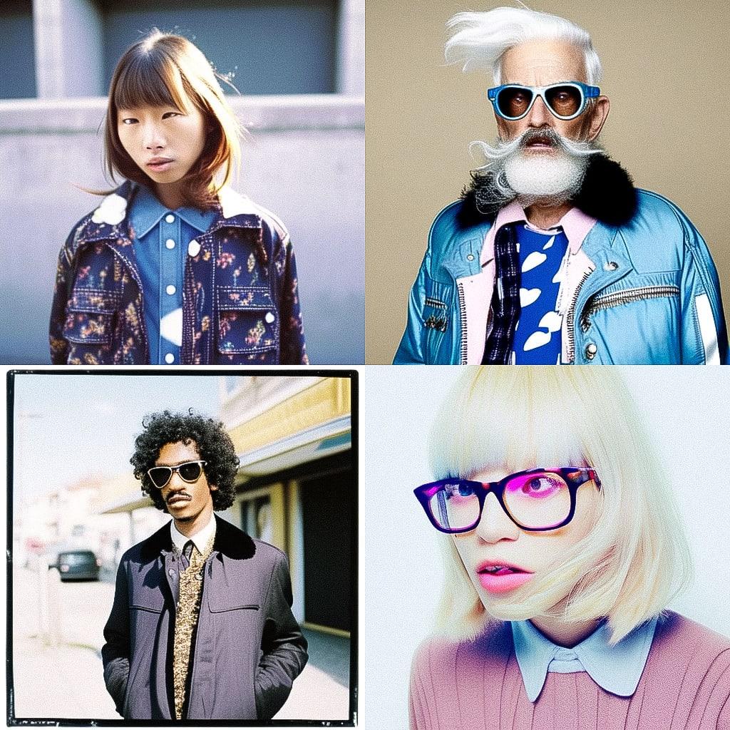 Terry Richardson style, Midjourney Niji 4, render 1 of 4