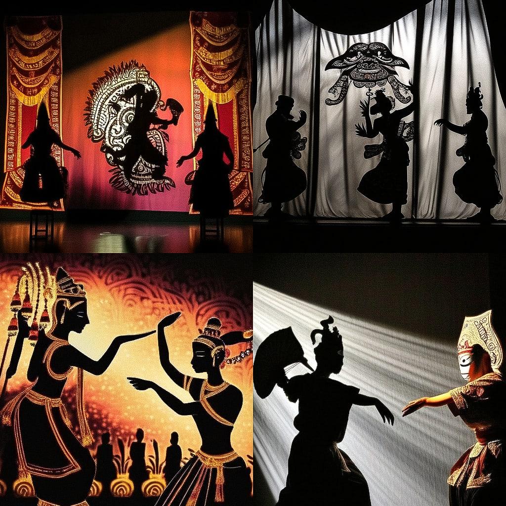 Thai puppet theater style, Midjourney Niji 4, render 1 of 4