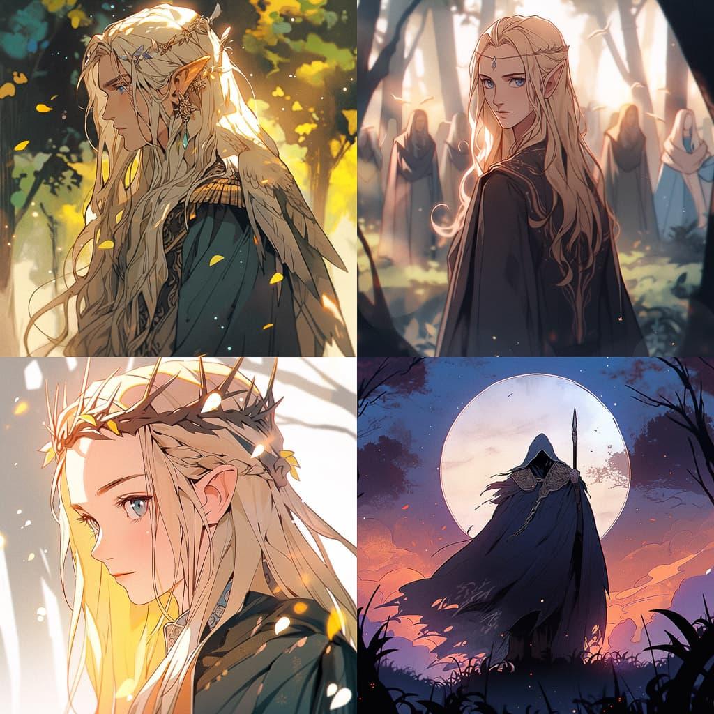 The Lord of the Rings style, Midjourney Niji 5, render 1 of 4