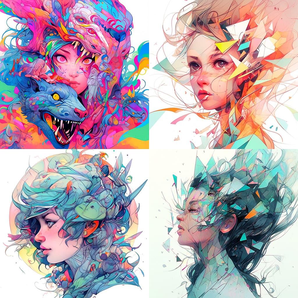 Thiago Valdi style, Midjourney Niji 5, render 1 of 4