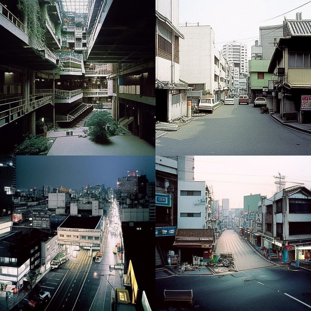 Thomas Struth style, Midjourney Niji 5, render 1 of 4