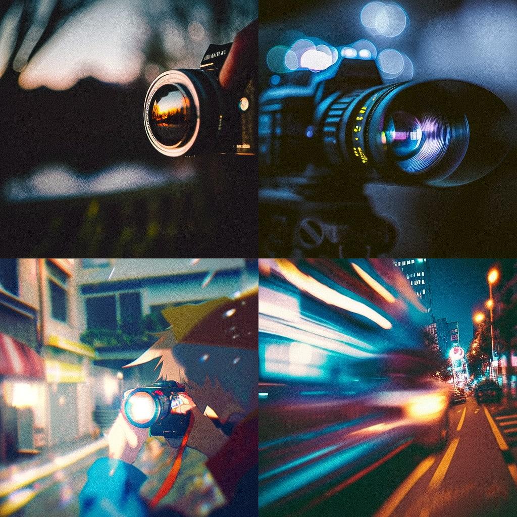 Through-the-Viewfinder photography style, Midjourney Niji 4, render 1 of 4