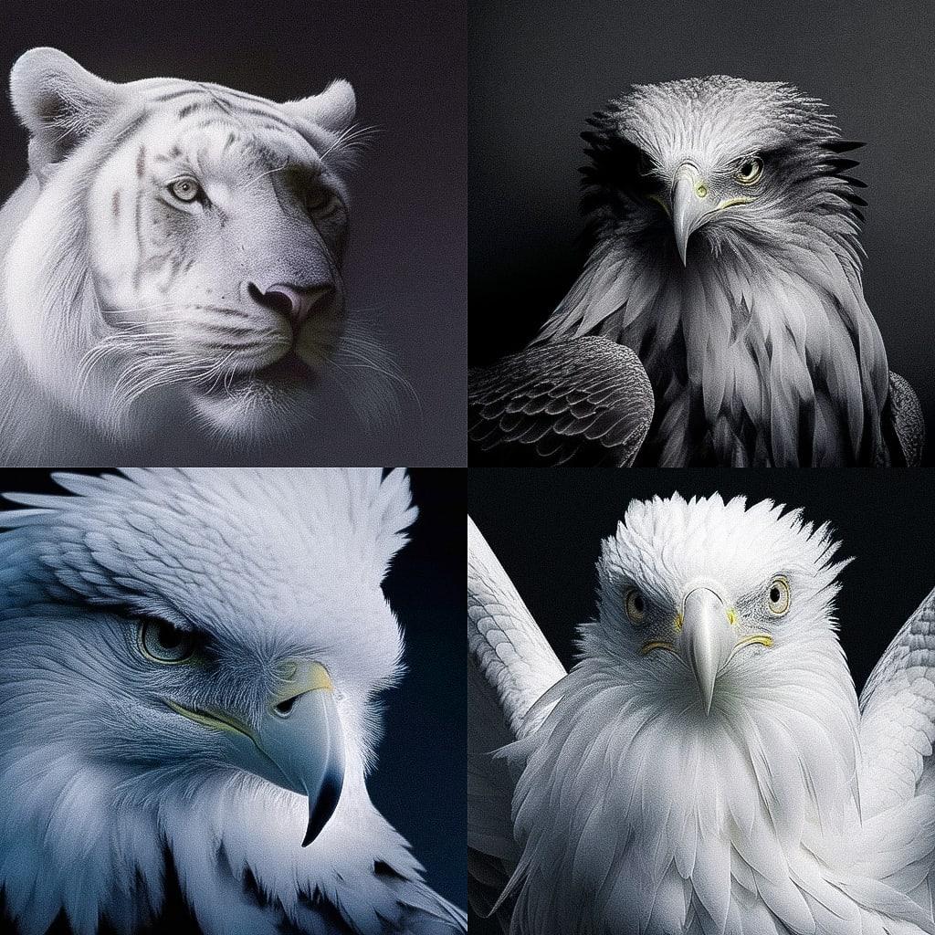 Tim Flach style, Midjourney Niji 4, render 1 of 4