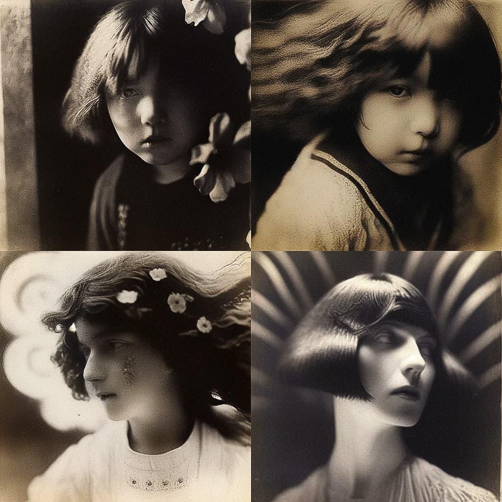 Tina Modotti style, Midjourney Niji 5, render 1 of 4