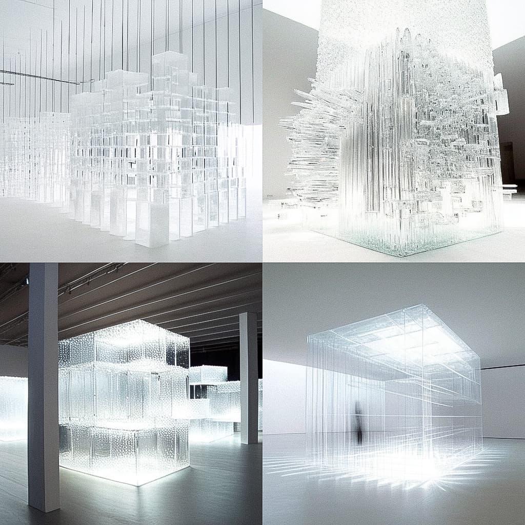 Tokujin Yoshioka style, Midjourney Niji 5, render 1 of 4