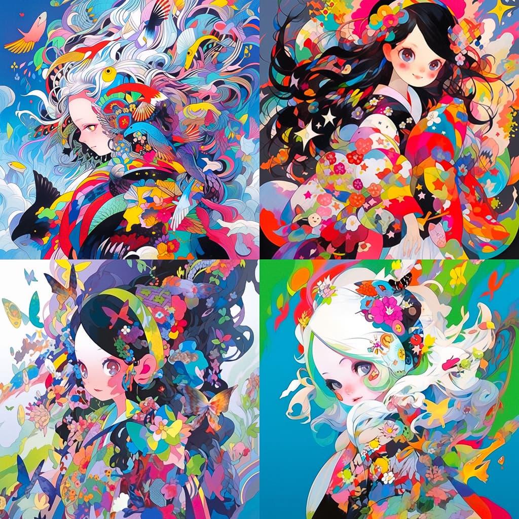 Tomokazu Matsuyama style, Midjourney Niji 5, render 1 of 4