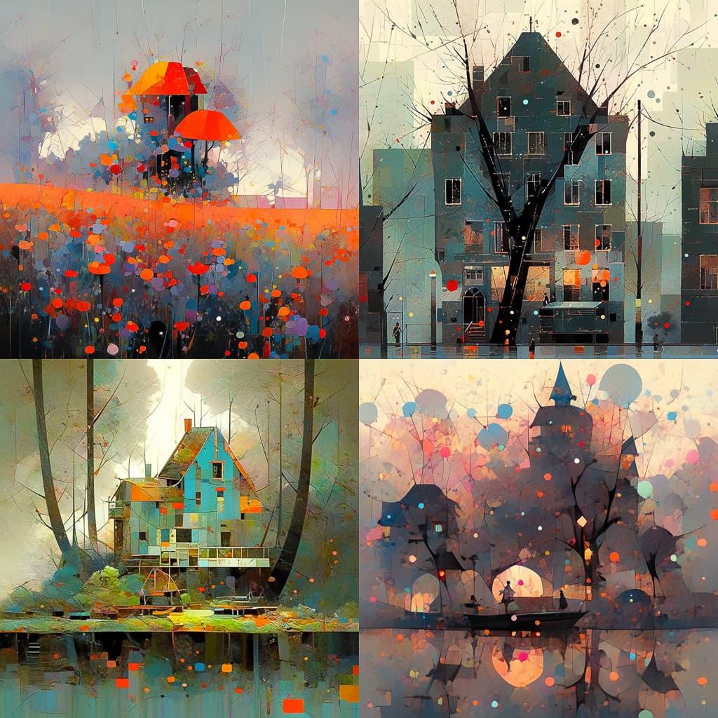 Ton Dubbeldam style, Midjourney Niji 5, render 1 of 4