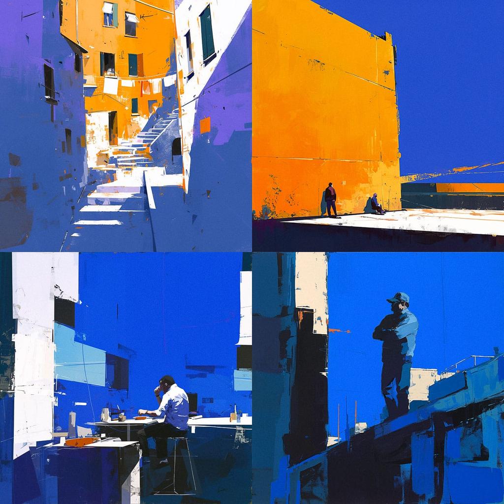 Tony Allain style, Midjourney Niji 6, render 1 of 4