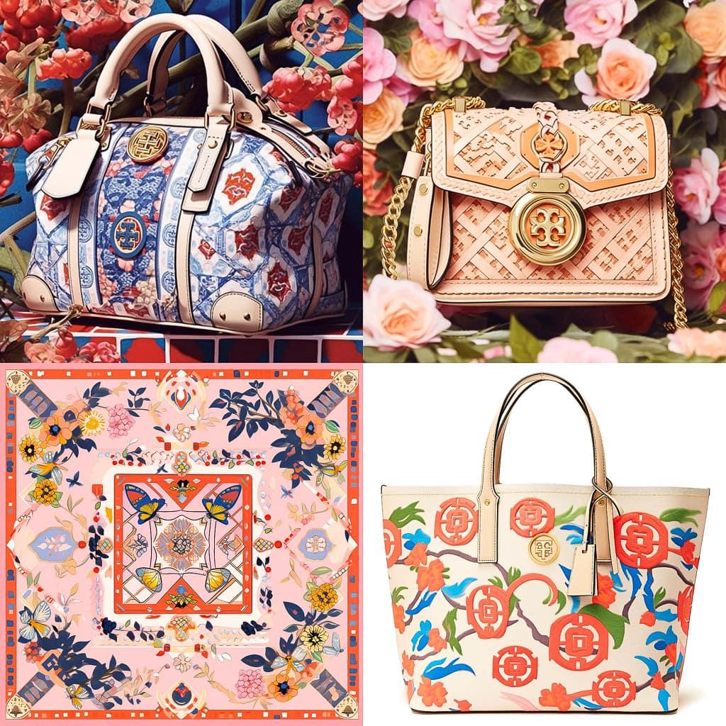 Tory Burch style, Midjourney Niji 5, render 1 of 4