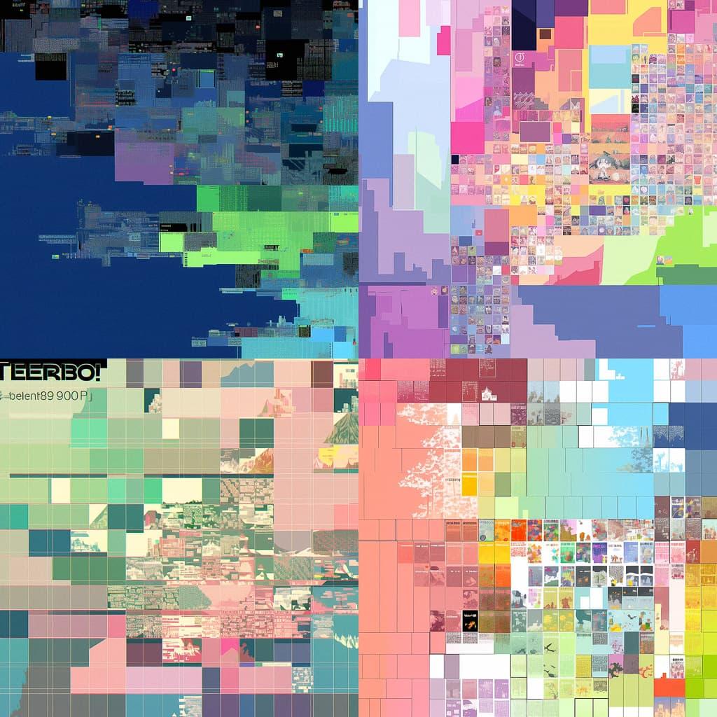 Treemap style, Midjourney Niji 5, render 1 of 4