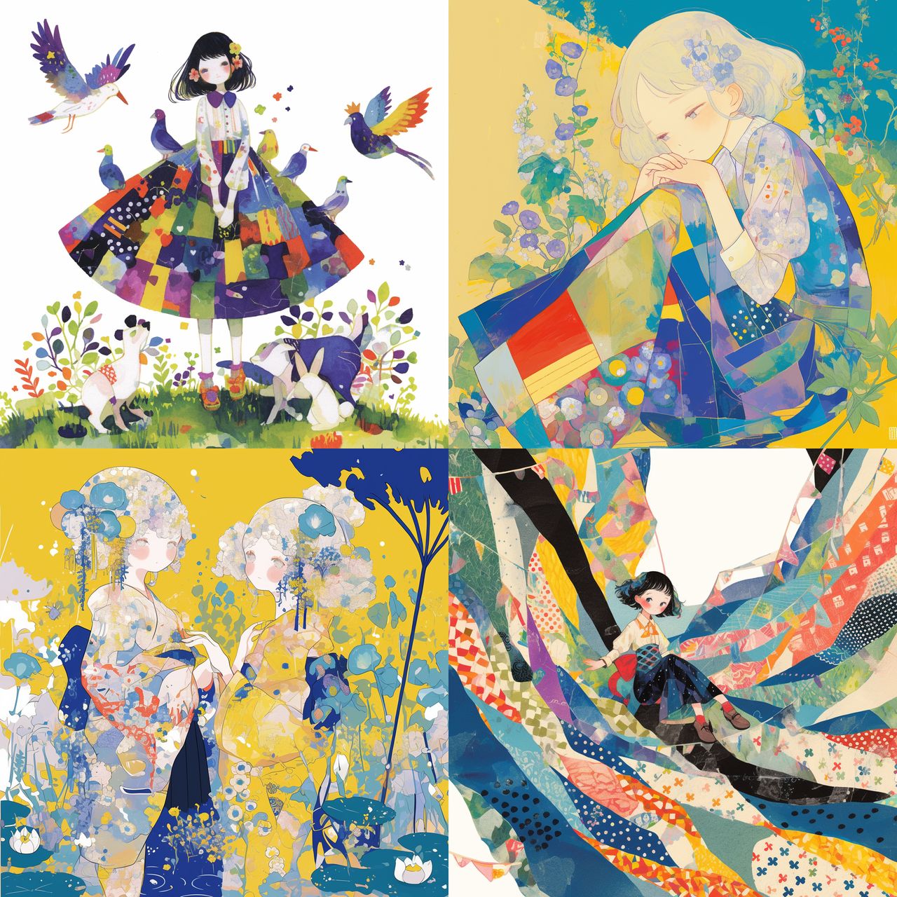 Tsumori Chisato style, Midjourney Niji 6, render 1 of 4