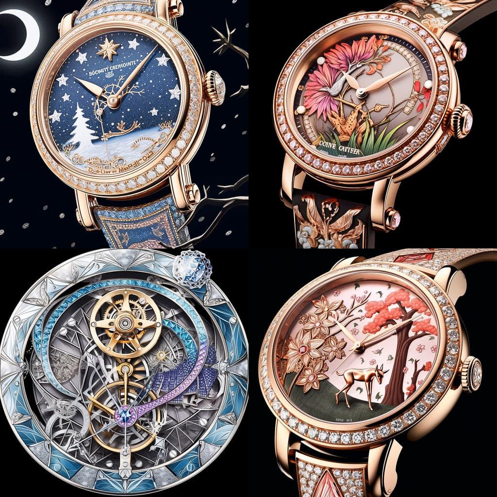 Vacheron Constantin style, Midjourney Niji 5, render 1 of 4